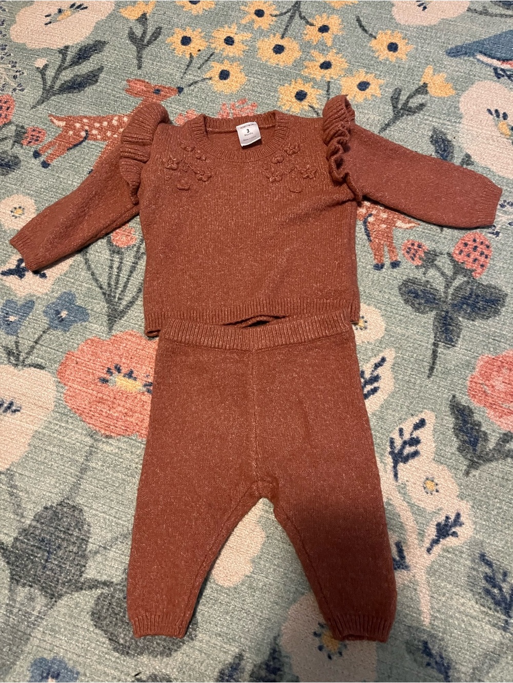 Nordstrom Baby Girl Sweater Outfit - 0-3 months